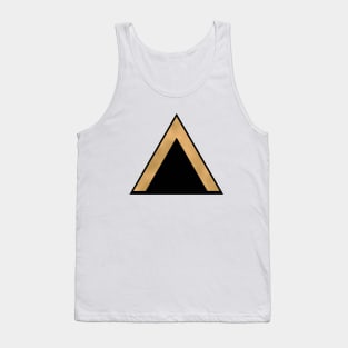 black and gold triangle design Tank Top